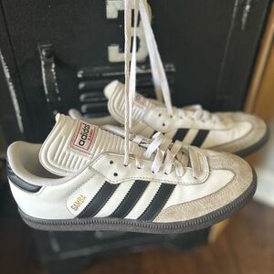 adidas Samba Classic White and Black Sneakers